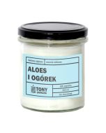 ALOES I OGÓREK – sojowa świeca zapachowa