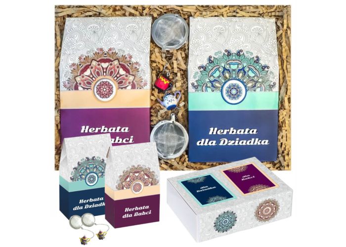 Box z herbatą dla babci i dziadka – zestaw na prezent