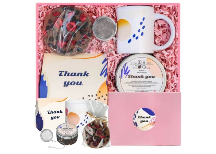 Box z herbatą THANK YOU – herbaciany upominek z podziękowaniem