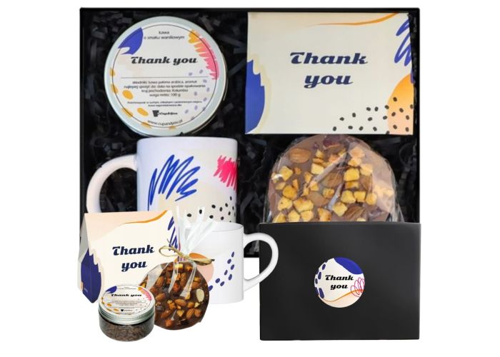 Box z kawą THANK YOU – kawowy upominek z podziękowaniem