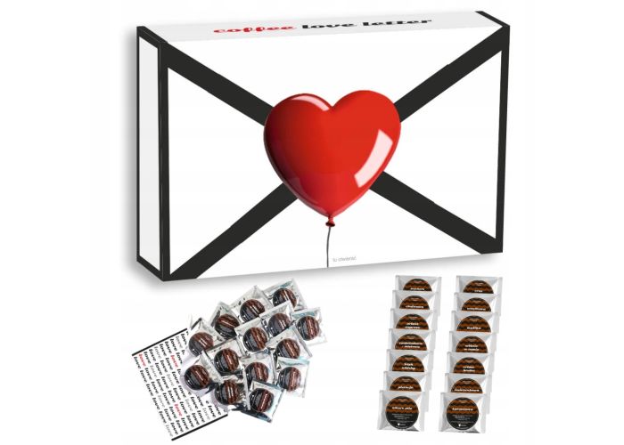 Zestaw kaw smakowych LOVE MESSAGE – miłosna przesyłka z kawami