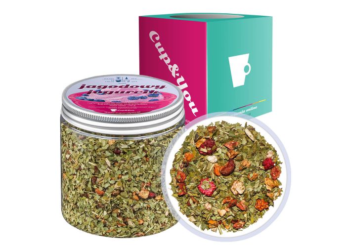 Jagodowy jogurcik - herbata yerba mate - ostrokrzew paragwajski