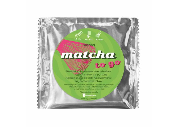 Matcha TO GO. Jedna porcja matchy TAISHAN do torebki