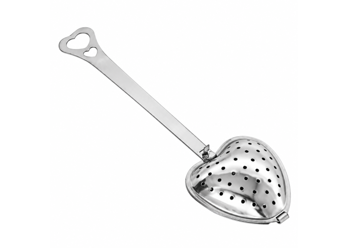 Metalowy zaparzacz serce uchwyt