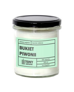 BUKIET PIWONII – sojowa świeca zapachowa
