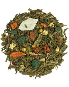 CUDOWNA SPIRULINA - herbata zielona sypana liściasta